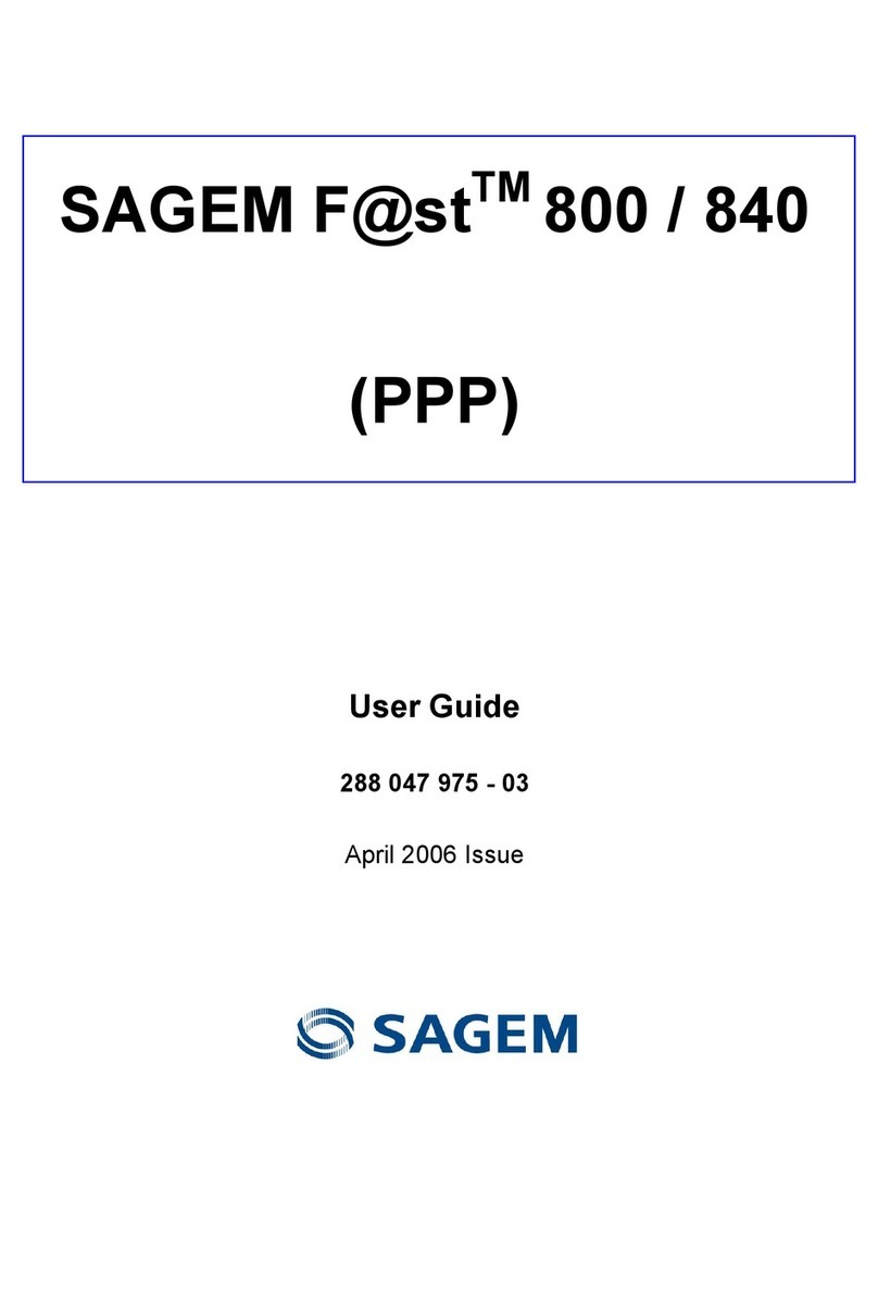 Sagem Fast 800 user guide