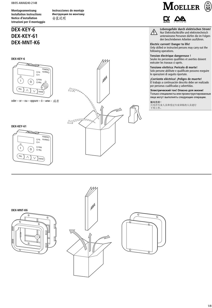 Moeller DEX-KEY-6 installation instructions