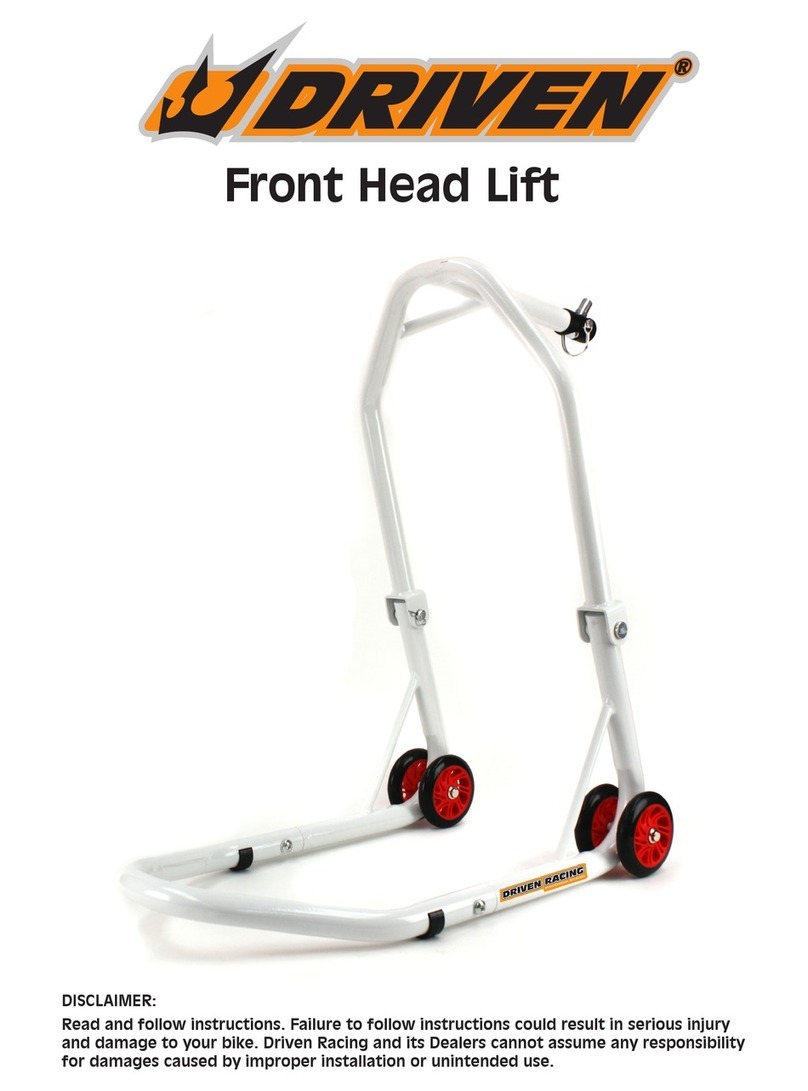 DRIVEN Front Head Lift quick start guide