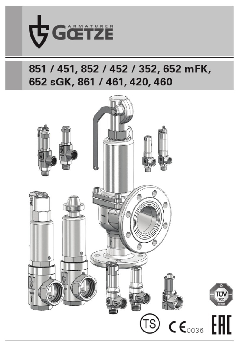 Goetze 851 User manual