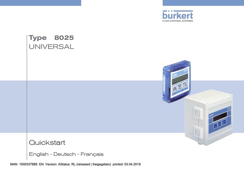 Burkert 8025 UNIVERSAL quick start