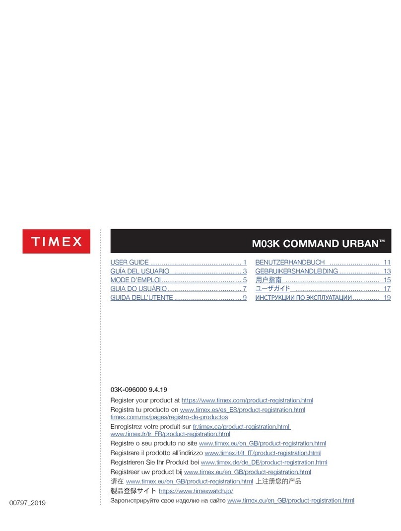 Timex M03K COMMAND URBAN Series User manual