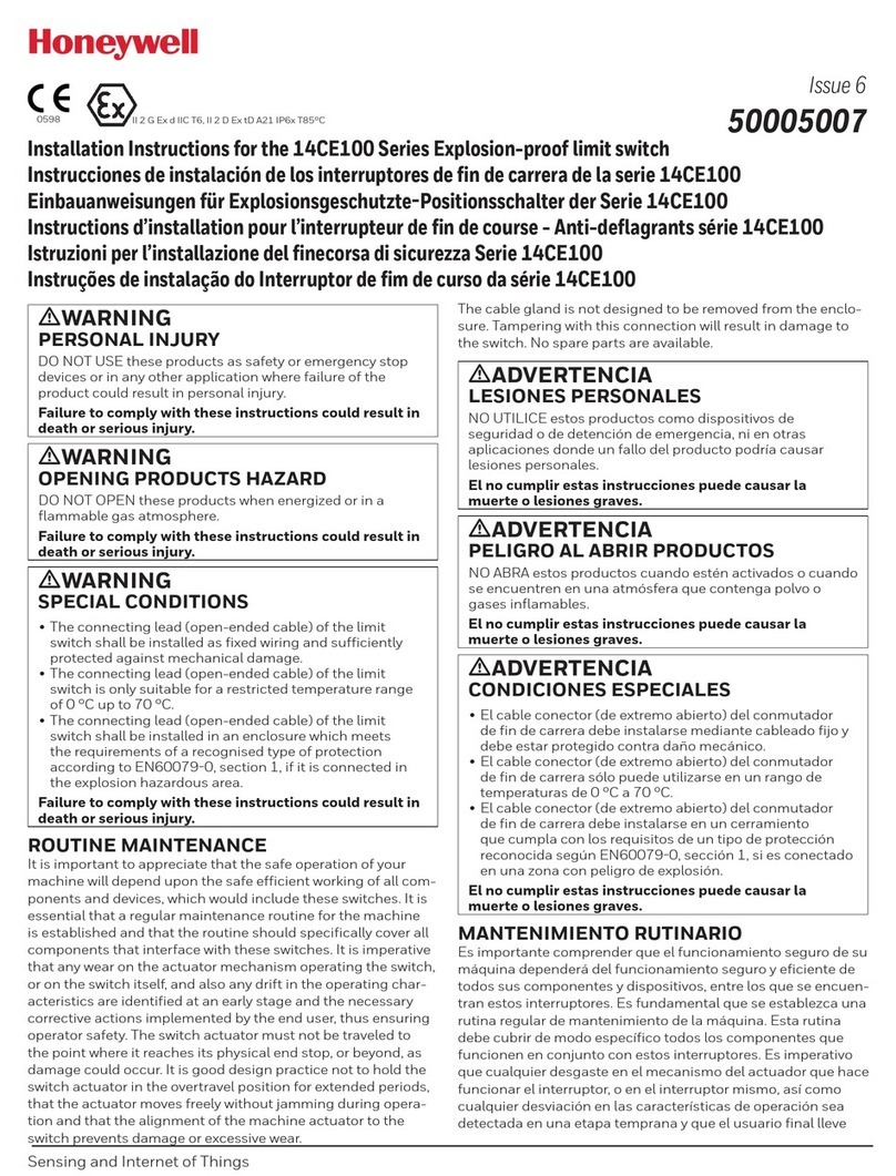 Honeywell 14CE101 User manual