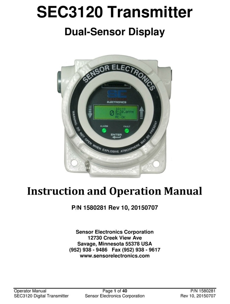Sensor Electronics SEC3120 Manual