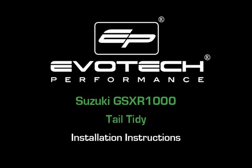 Evotech Performance SUZUKI GSXR1000 Tail Tidy installation instructions