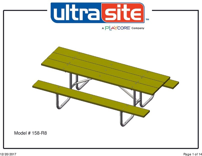 Playcore ultra site 158-R8 User manual