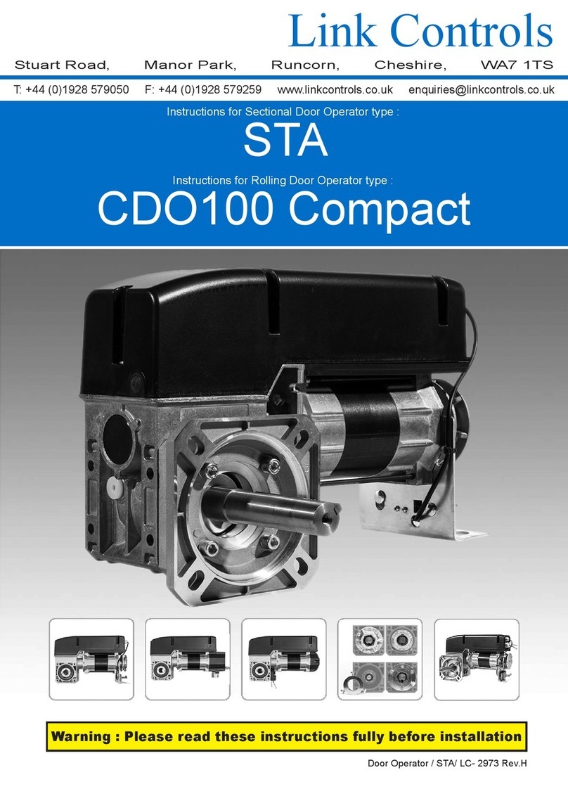 Link Controls CDO100 Compact Series User manual