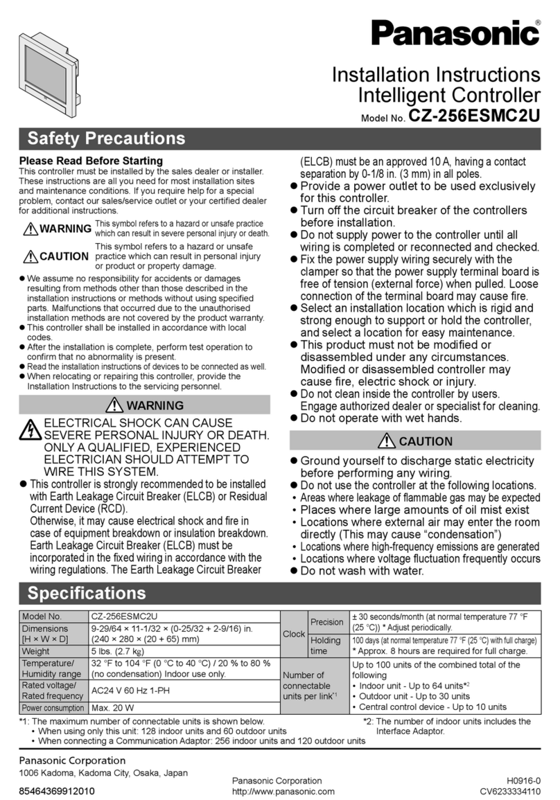 Panasonic CZ-256ESMC2U User manual