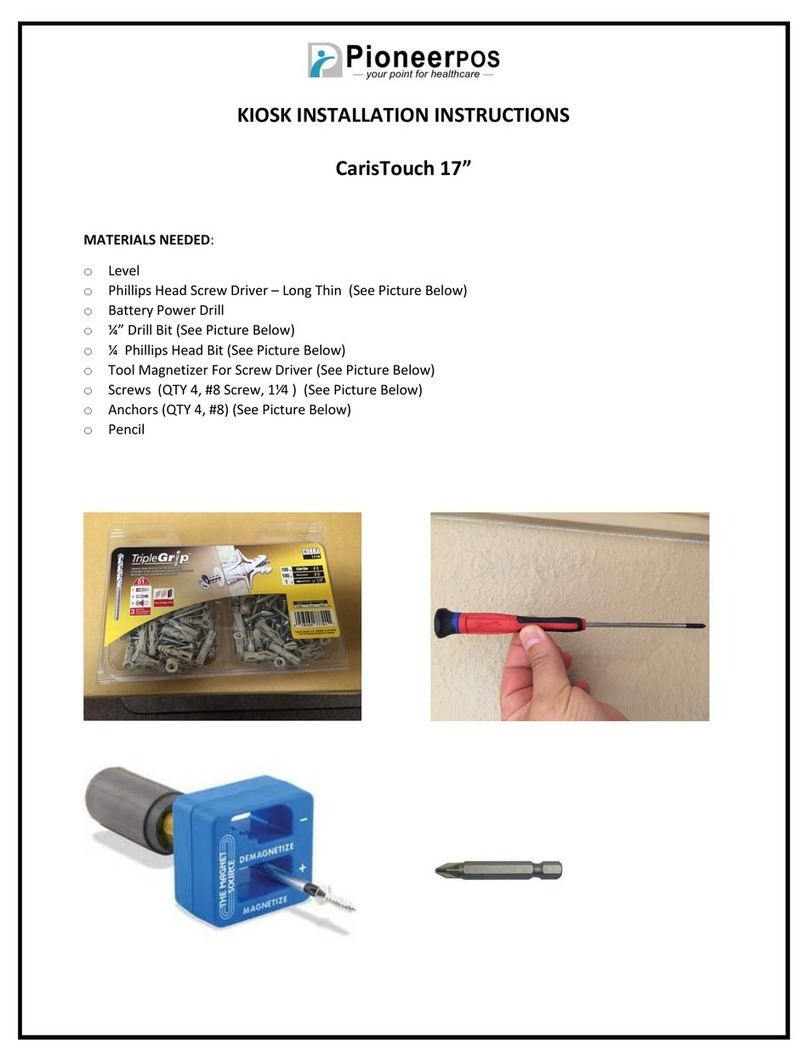 PIONEERPOS CarisTouch 17” User manual