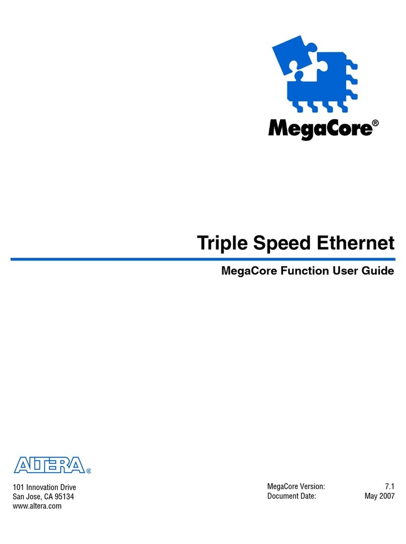 Altera MegaCore user guide