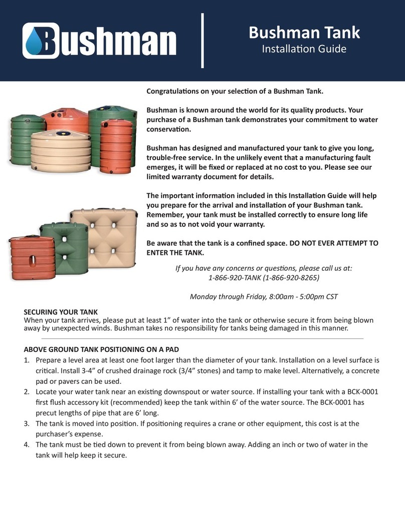 Bushman Tank installation guide