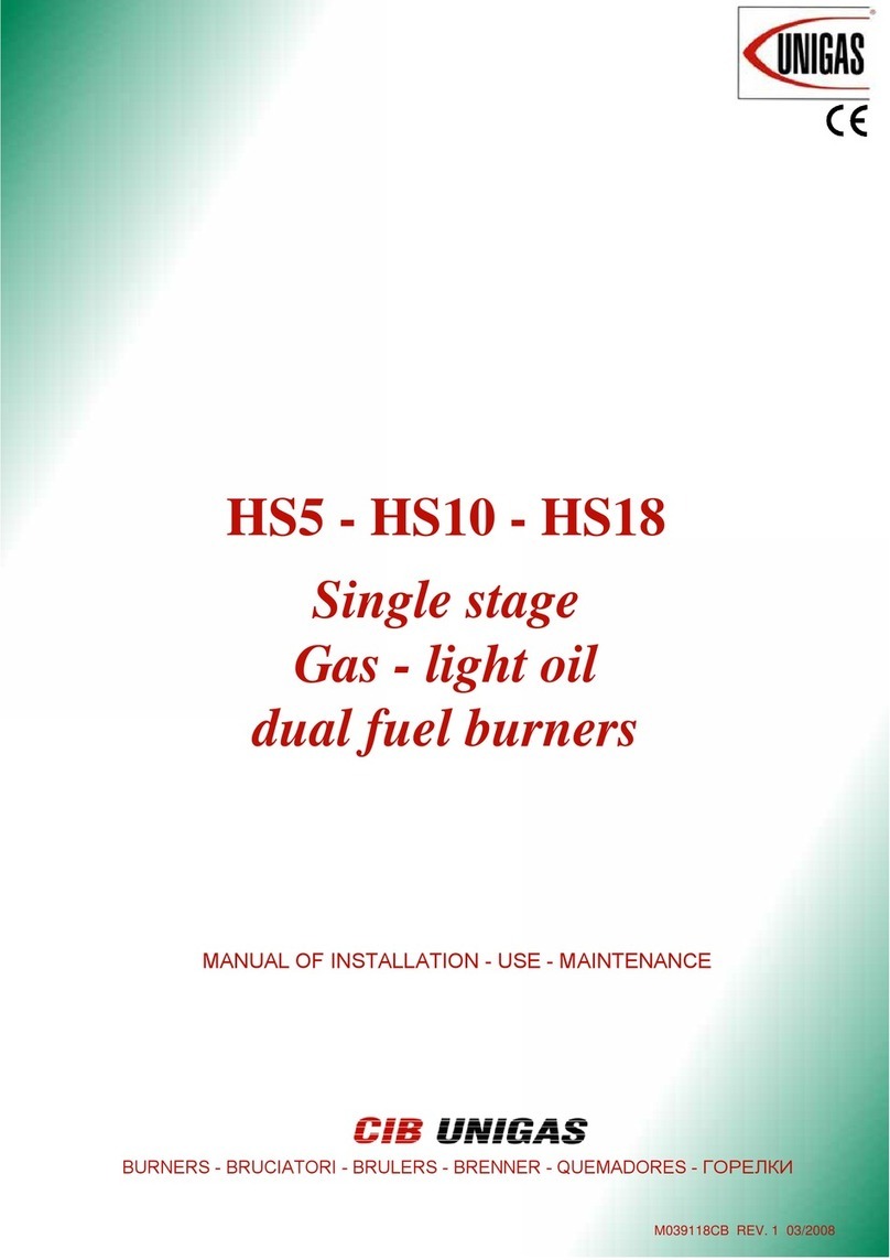 CIB UNIGAS HS5 Manual of installation - use - maintenance