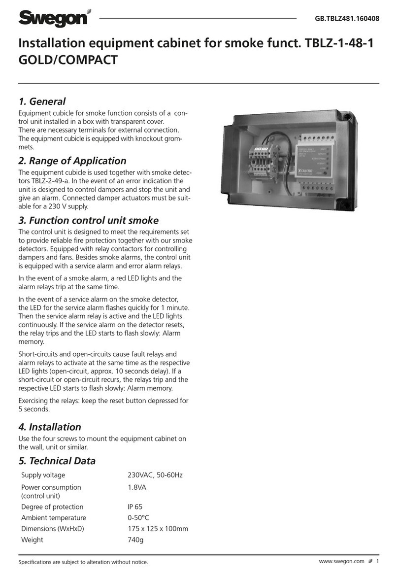 Swegon TBLZ-1-48-1 Installation