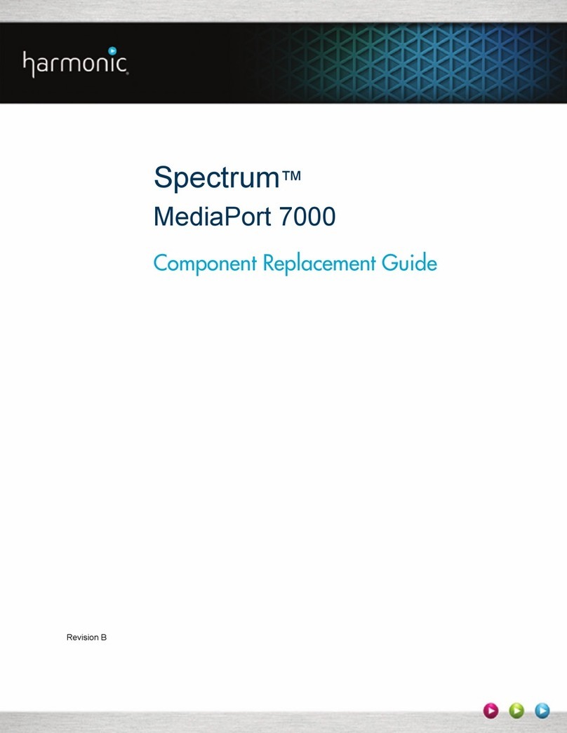 Harmonic Spectrum MediaPort 7000 Component replacement guide