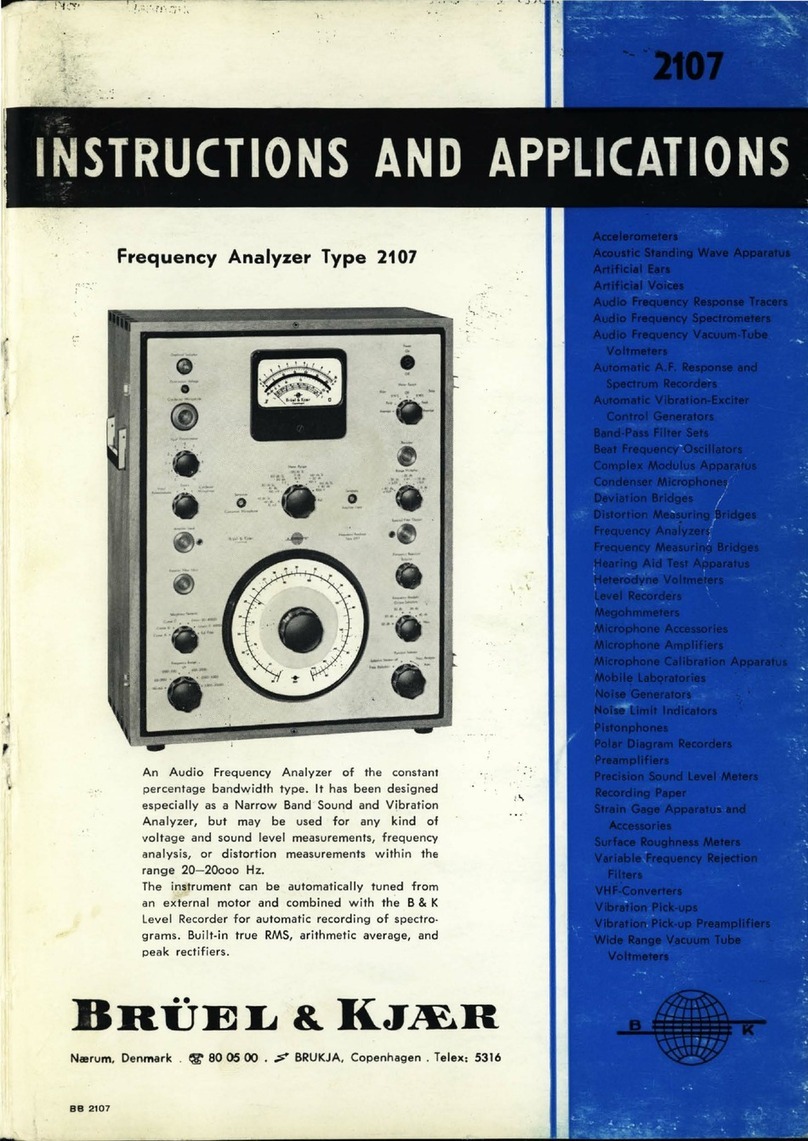 Brüel & Kjær 2107 instructions & applications