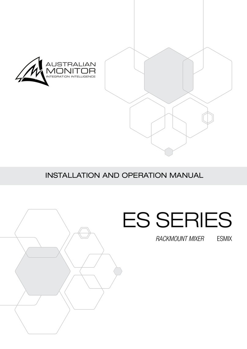 AUSTRALIAN MONITOR ES Series User manual