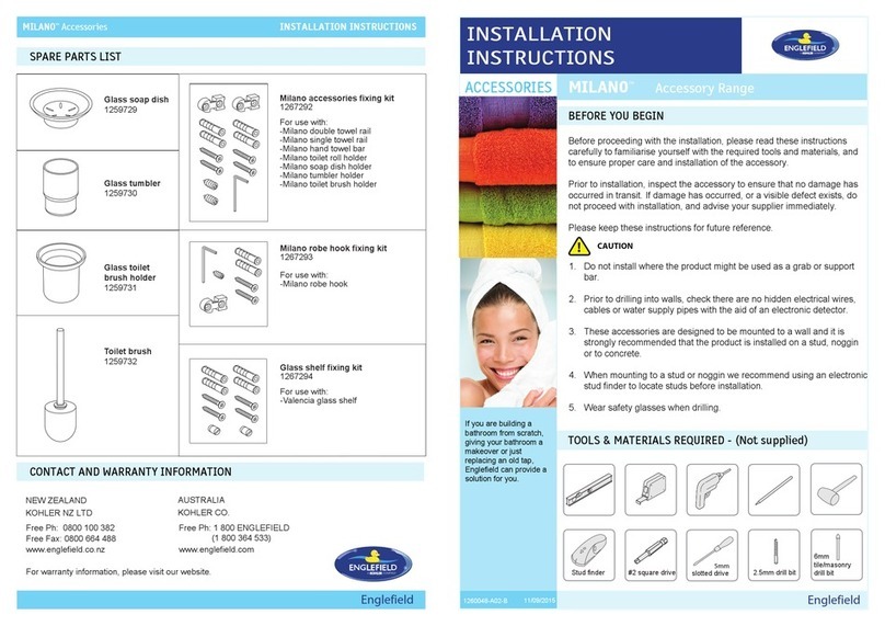 Englefield MILANO installation instructions
