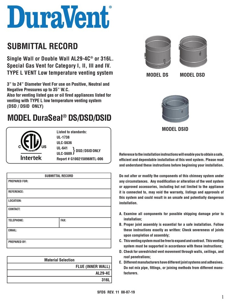 DuraVent DuraSeal DS manual DuraVent DuraSeal DS manual