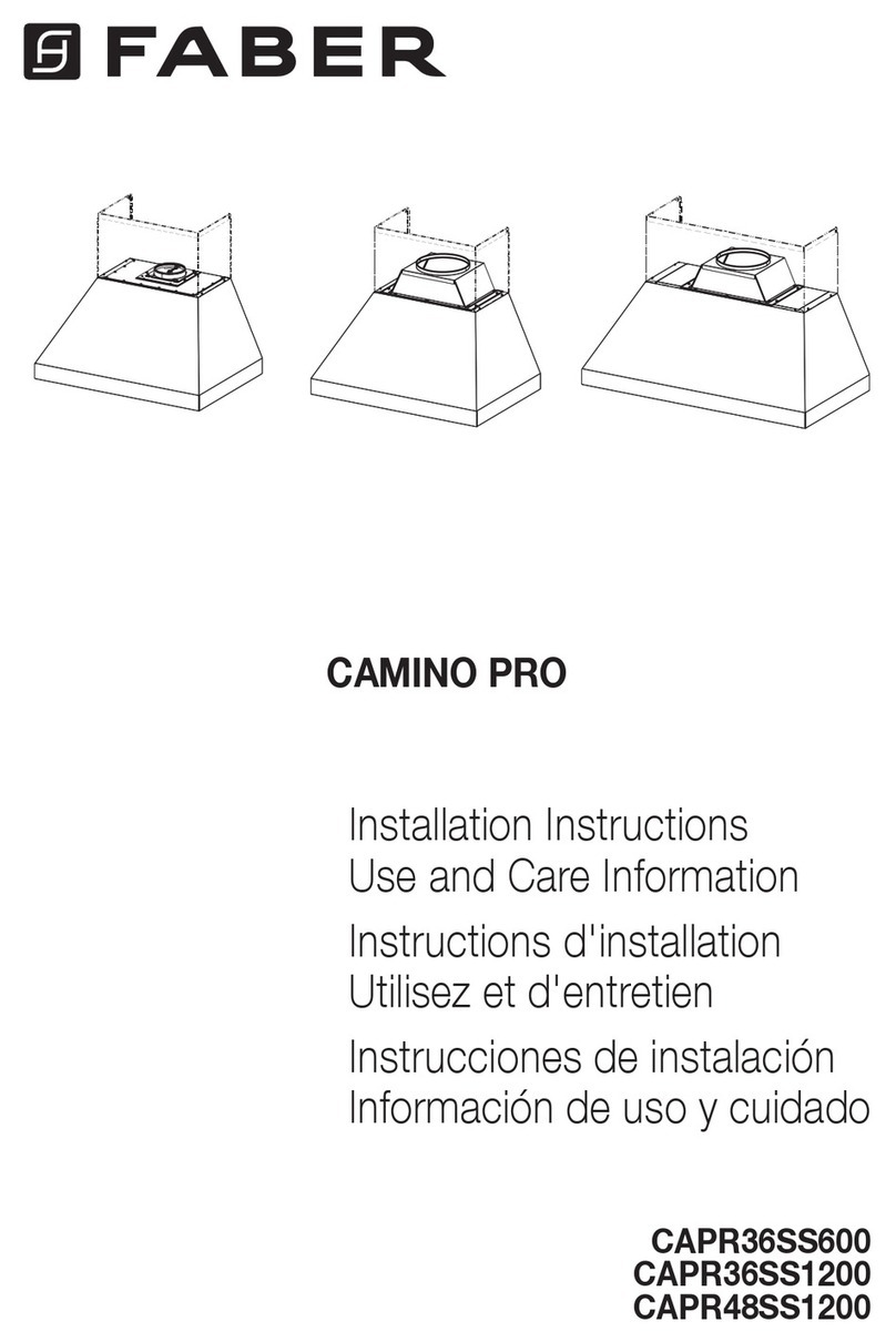 Faber Camino Pro CAPR36SS600 installation instructions