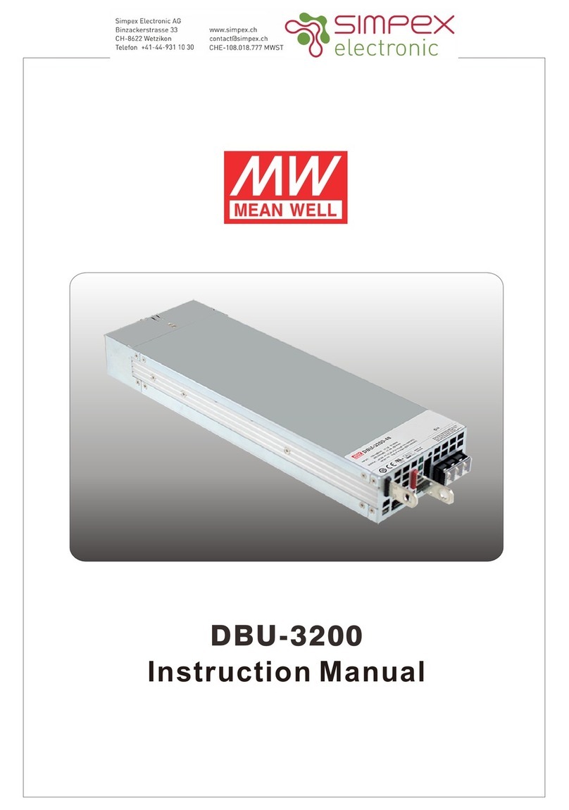 Meanwell DBU-3200 Series instruction manual