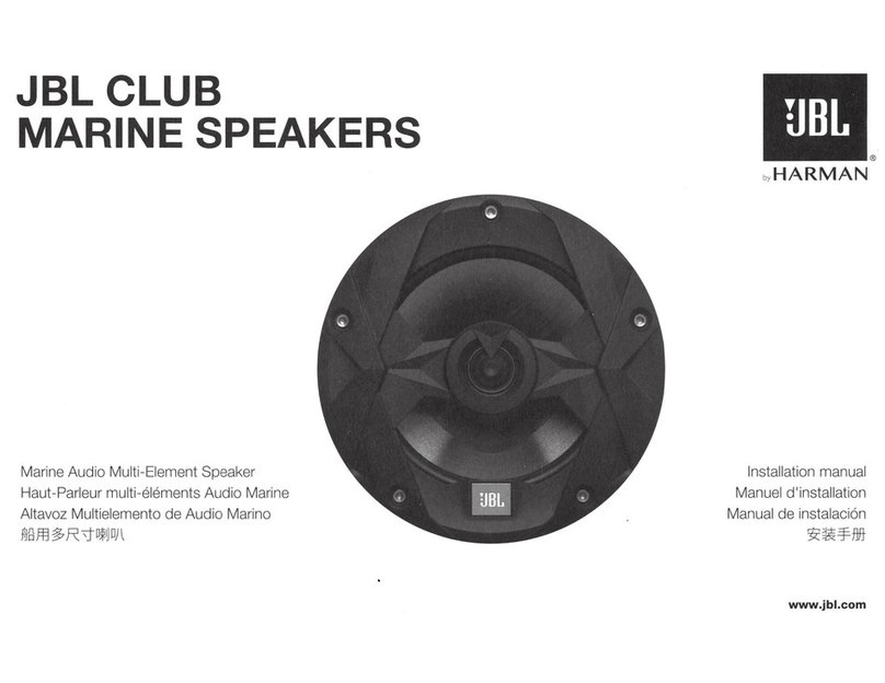 Harman JBL CLUB Series User manual