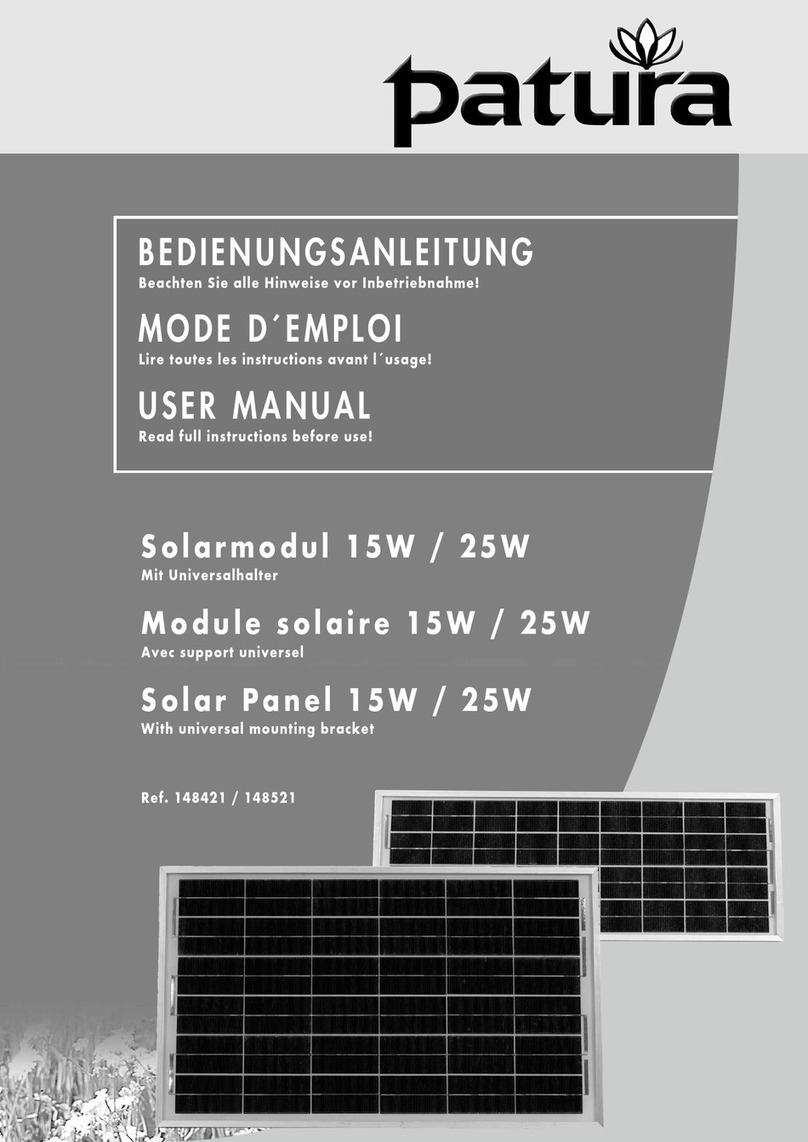patura Solar Panel 15W user manual