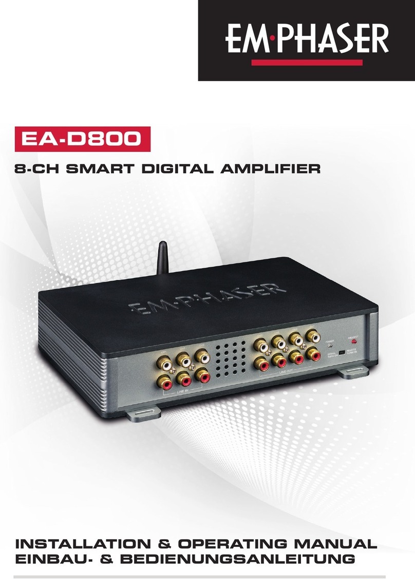 EMPHASER EA-D800 Installation instructions
