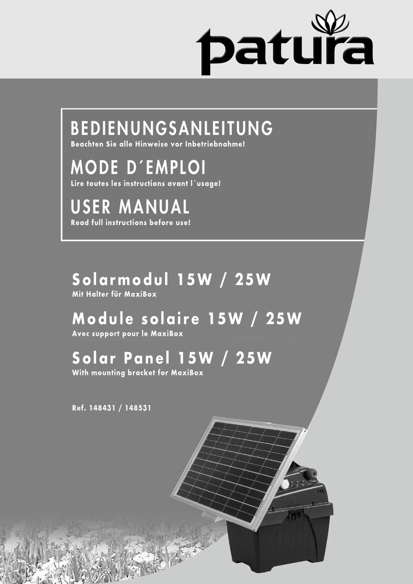 patura Solar Panel 25W user manual