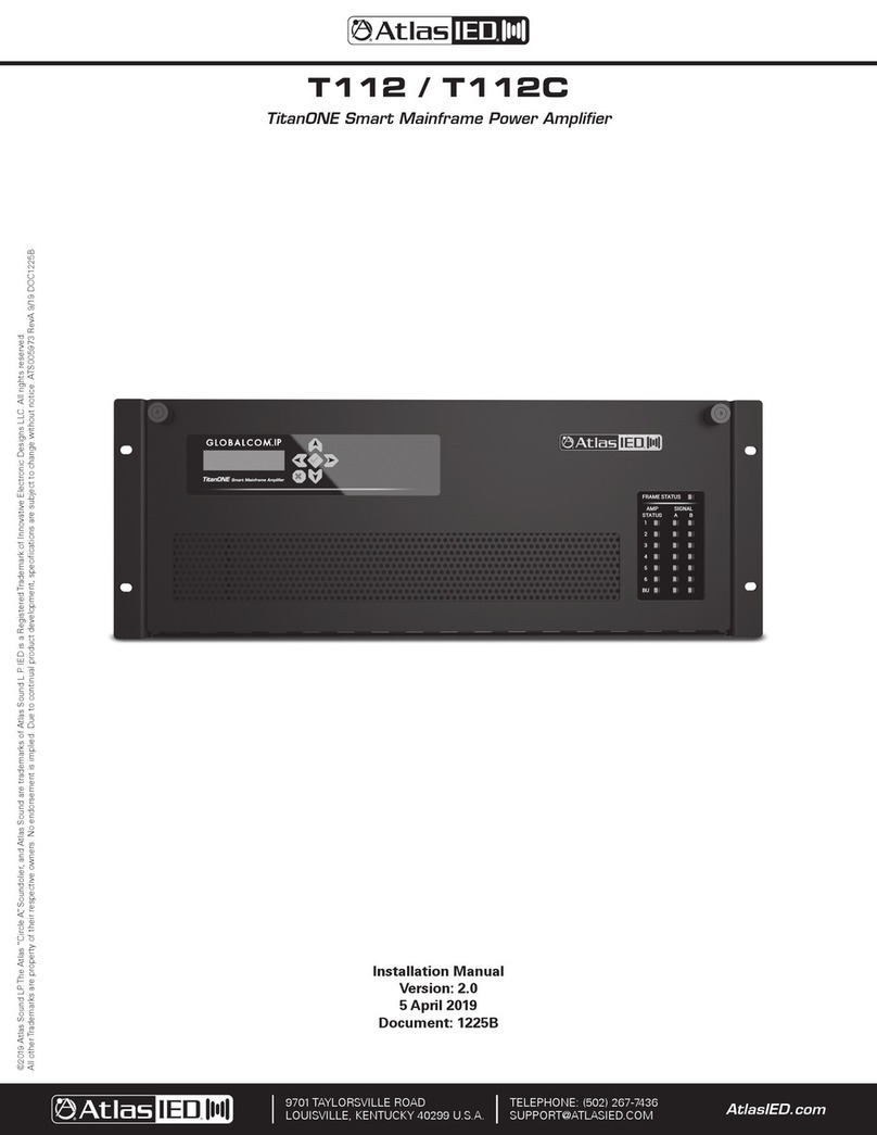 Atlas IED TitanONE T112 installation manual