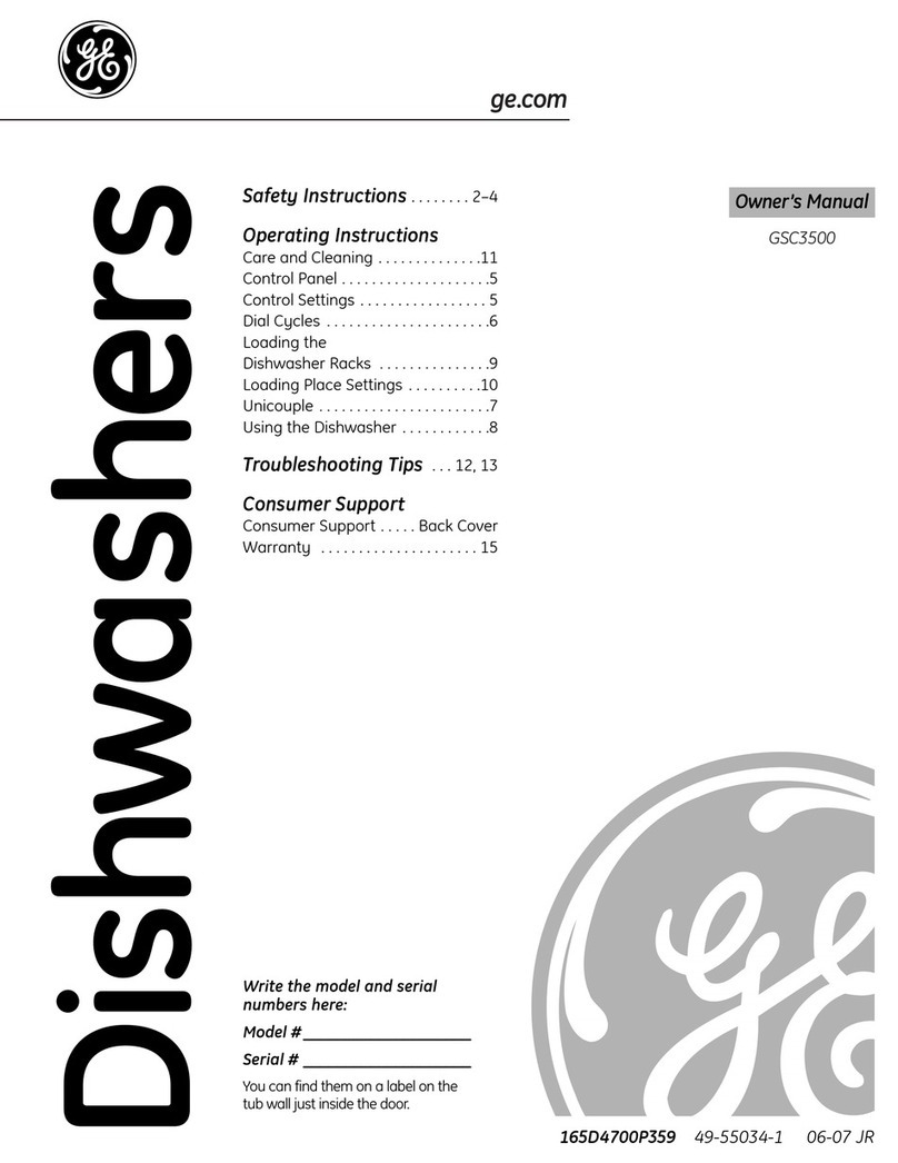 GE GSC3500 User manual