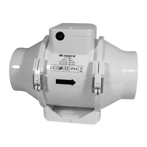 Vents VENTS TT Series User manual Vents VENTS TT Series User manual