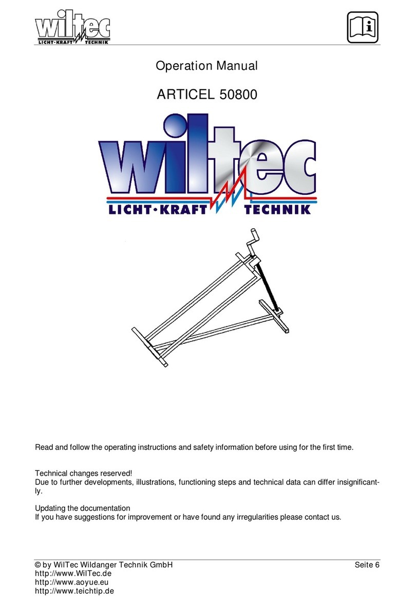 WilTec ARTICEL 50800 Operation manual
