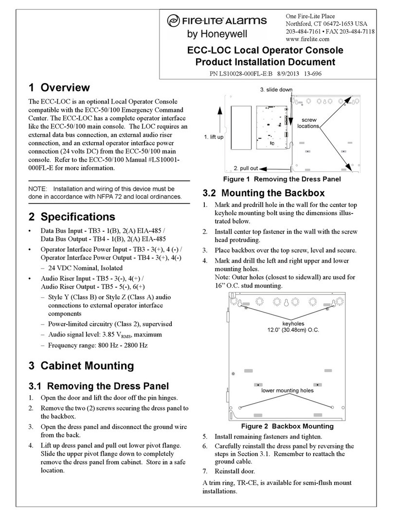 Honeywell Fire-lite ECC-LOC User manual Honeywell Fire-lite ECC-LOC User manual