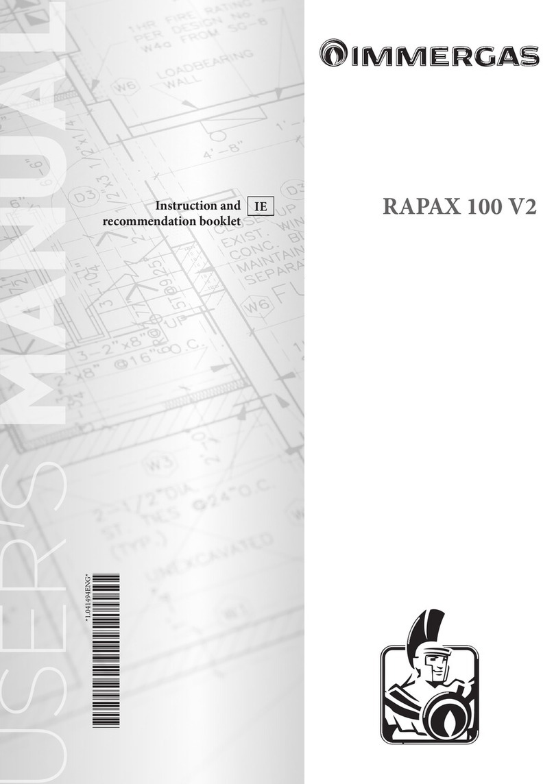 Immergas RAPAX 100 V2 Instruction and recommendation booklet