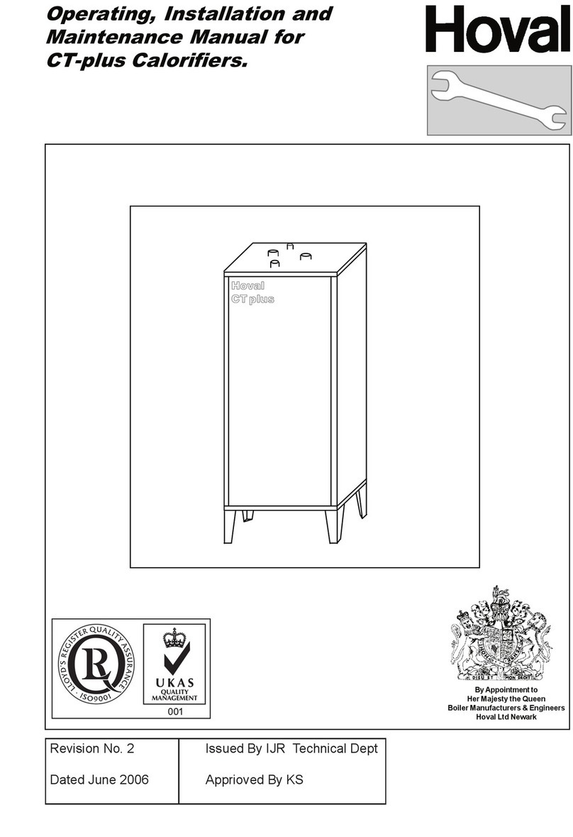 Hoval CT-plus Series Operating, installation and maintenance manual