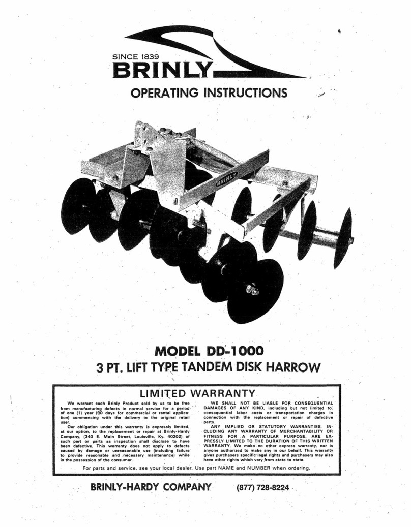 Brinly DD-1000 operating instructions