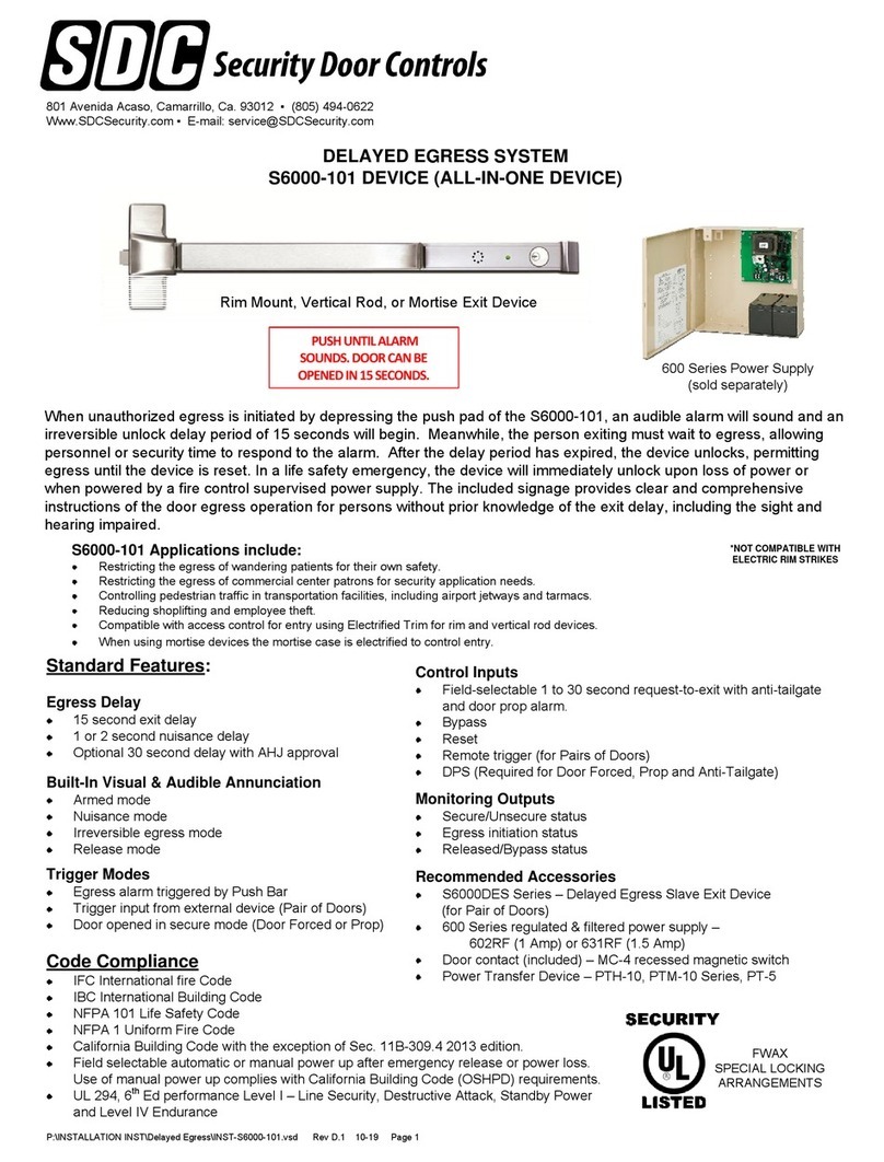 SDC S6000-101 User manual