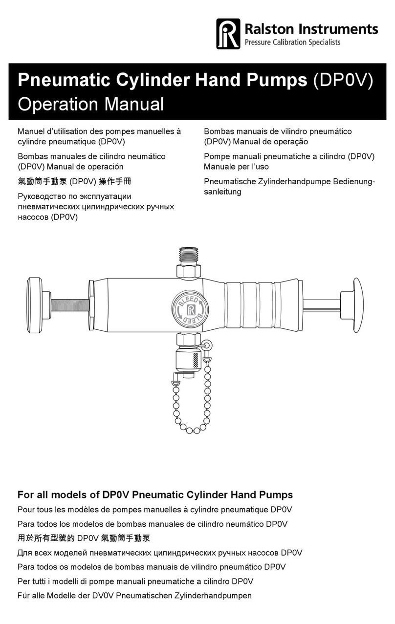 Ralston Instruments DP0V Operation manual Ralston Instruments DP0V Operation manual