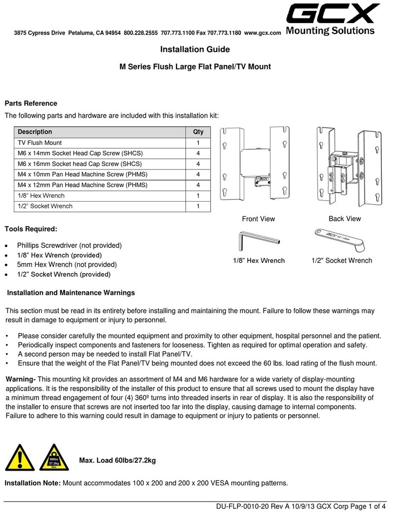 GCX M Series installation guide