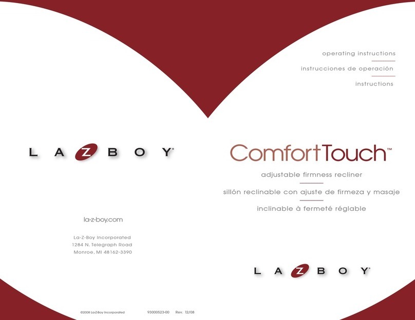 LAZBOY ComfortTouch Series operating instructions LAZBOY ComfortTouch Series operating instructions