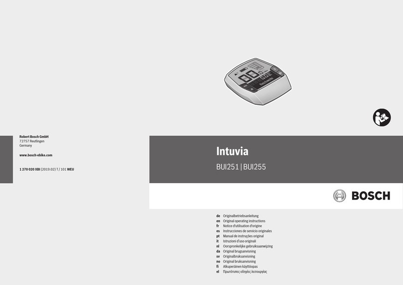 Bosch Intuvia BUI251 User manual