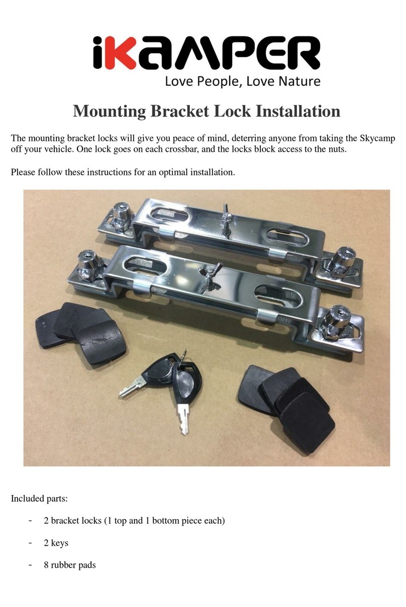 iKAMPER Mounting Bracket Lock Installation