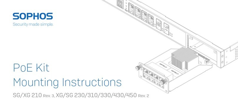 Sophos SG 210 Mounting instructions