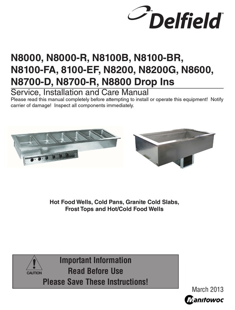 Delfield N8000 User manual