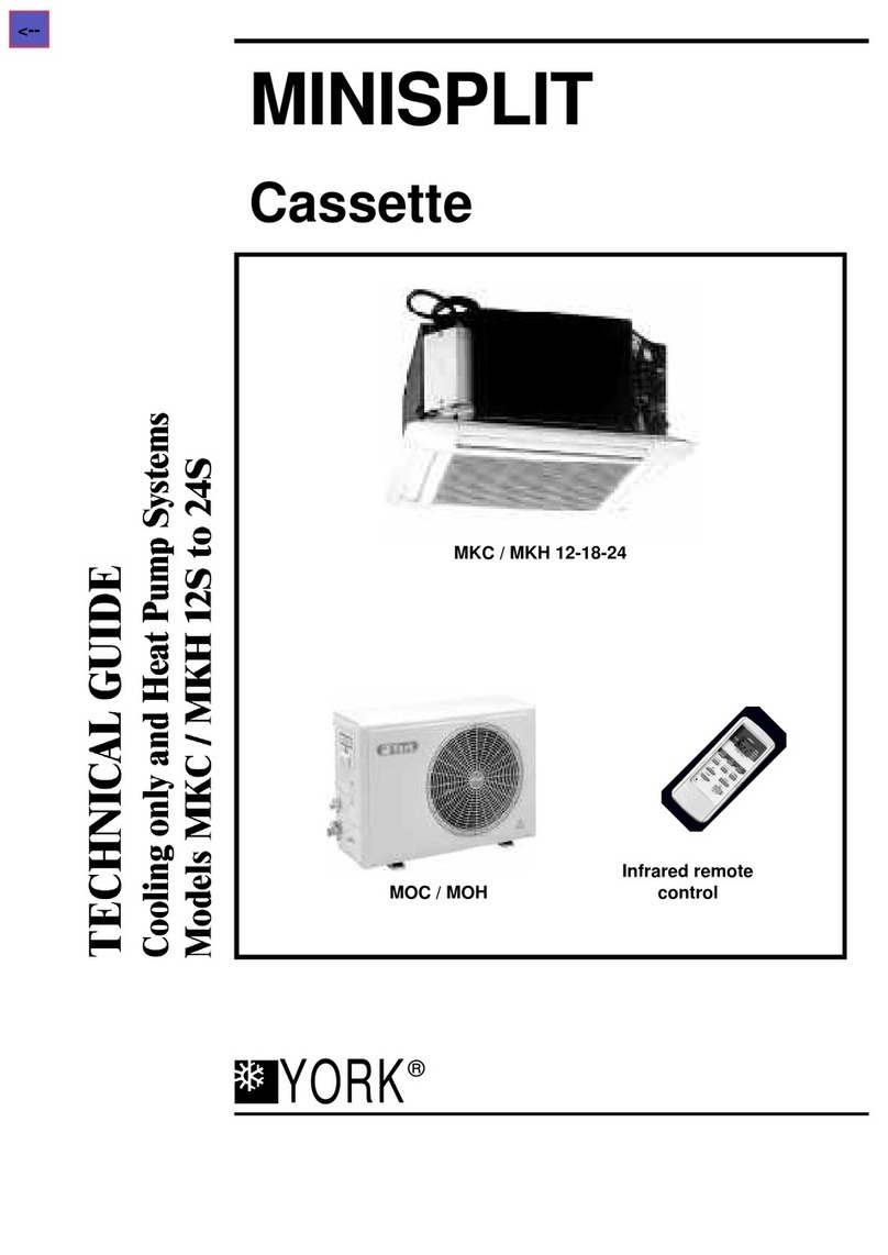 York MKC 12S Quick start guide