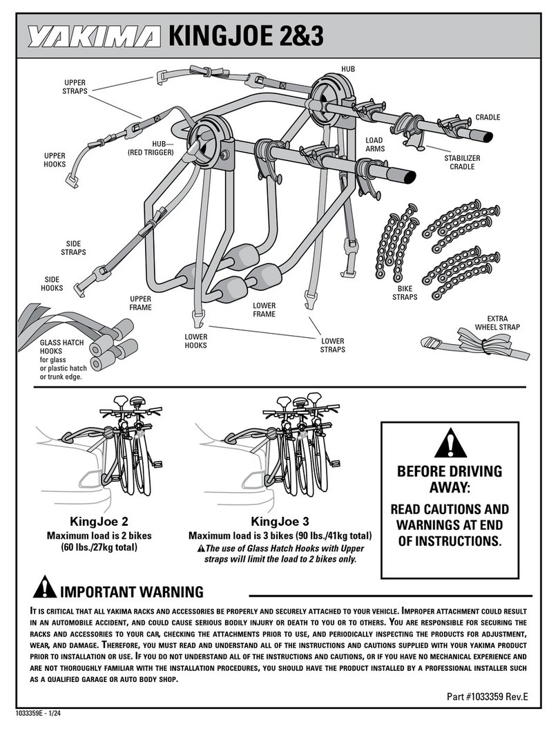 Yakima KingJoe 2 User manual