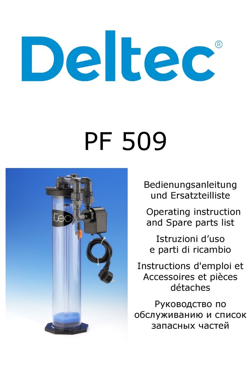 Deltec PF 509 Operating instructions and spare parts list