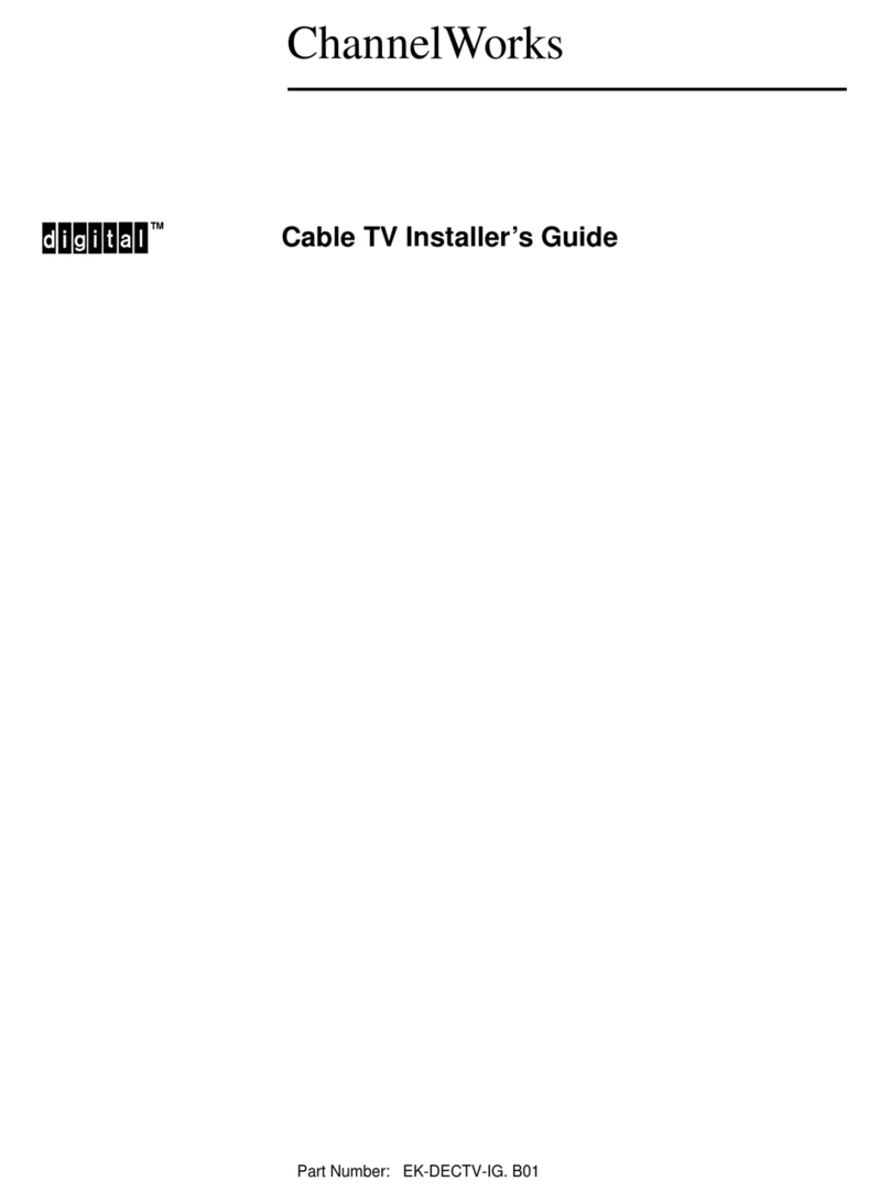 Digital Equipment ChannelWorks DECTV-AA Installer's guide