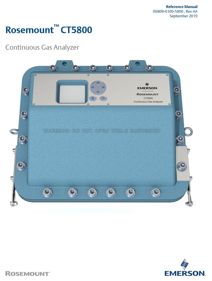 Emerson Rosemount CT5800 User manual