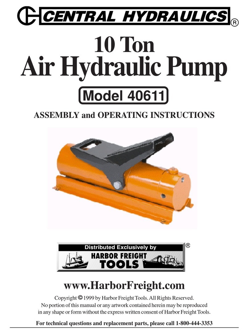 Harbor Freight Tools Central Hydraulics 40611 Assembly and operating instructions
